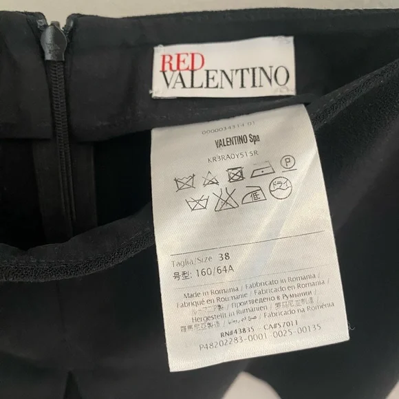 RED Valentino Black Miniskirt - Picture 4 of 4